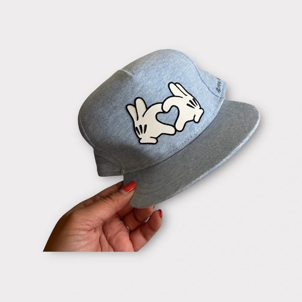 H&M x Disney Mickey Heart Fingers Blue Hat